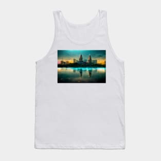 Kuala Lumpur City Skyline Golden Clouds / Kuala Lumpur - Malaysia Tank Top